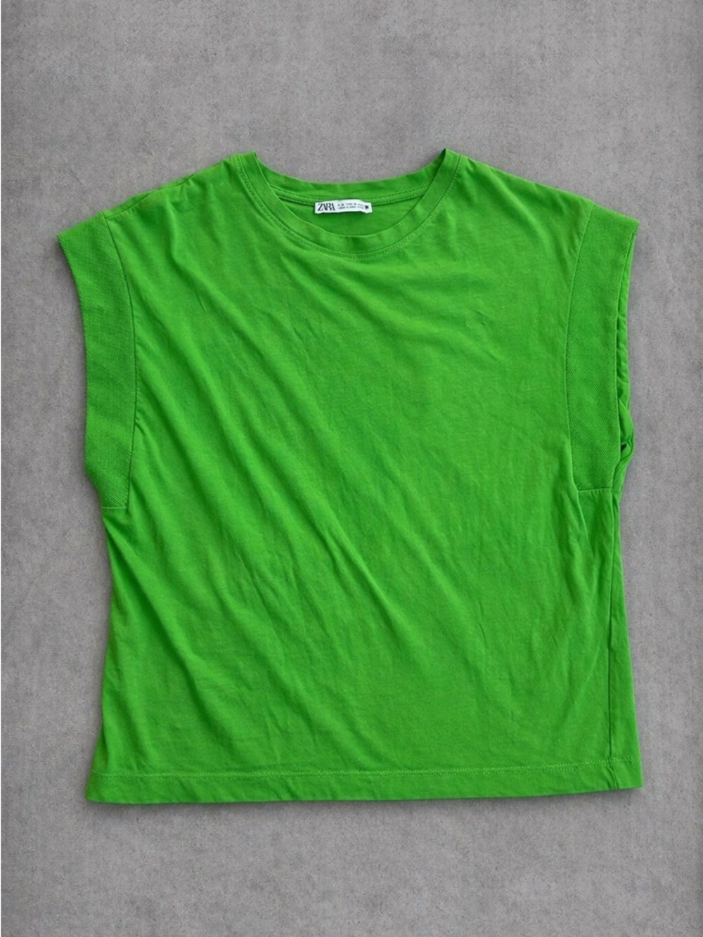 Zara Bright Green Crewneck Tee